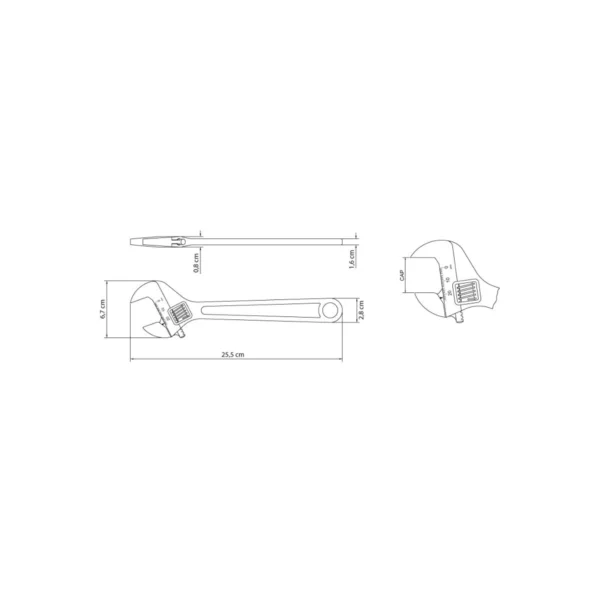 Chave Ajustável para Porcas Tramontina Inglesa 10 28mm Corpo Forjado em  Aço Carbono Cromado 4101651 - CASA ATIVA LTDA